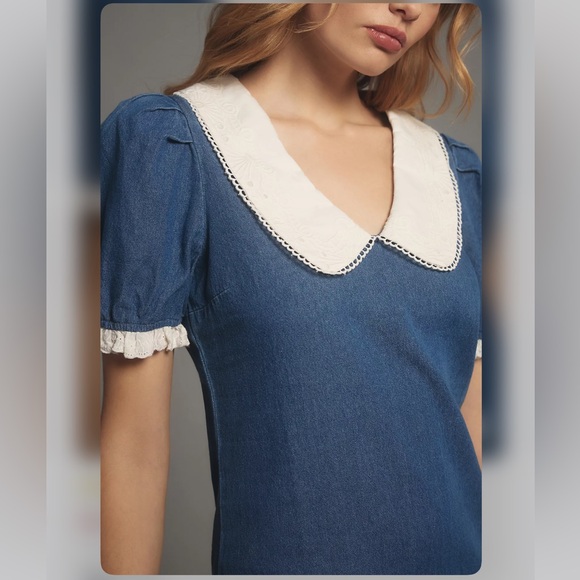 Anthropologie Collared Slim Midi Dress - Picture 4 of 5